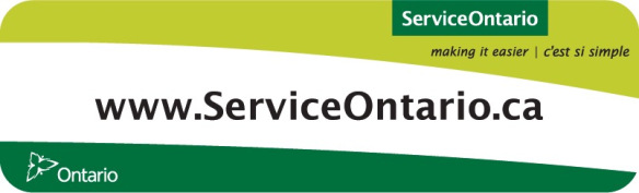 Service Ontario www.serviceontario.ca