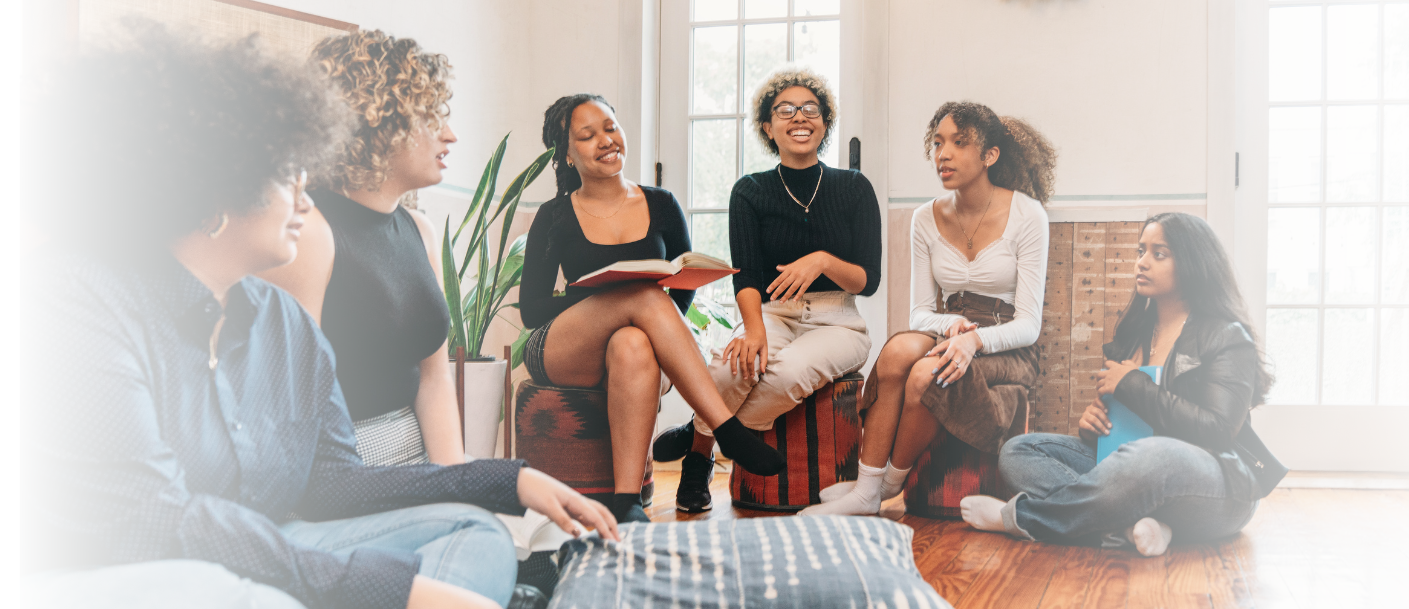 several colourful books, spine out