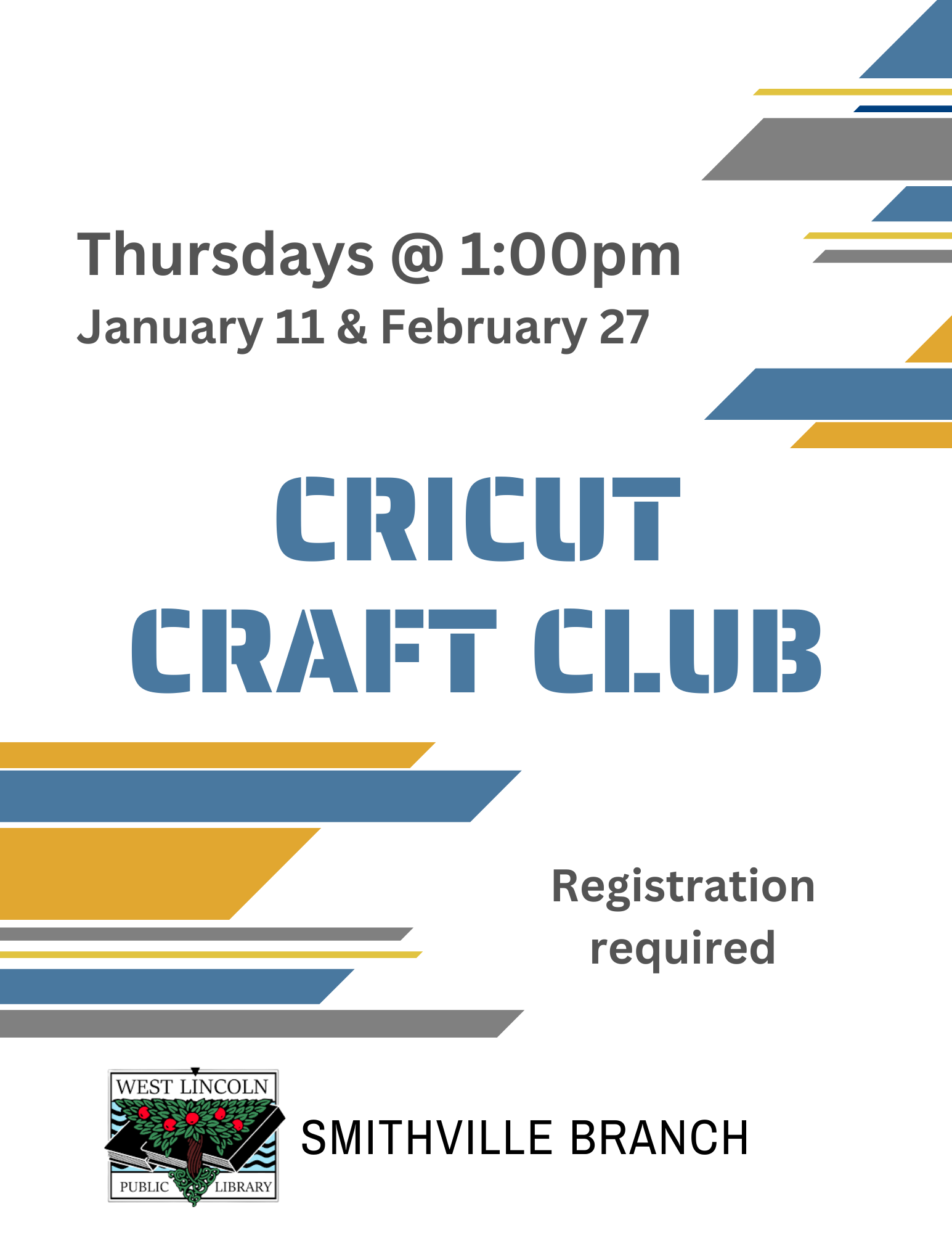 Cricut Craft Club Poster